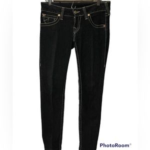 True Religion Skinny Double Stitch Flap Jeans Size 29